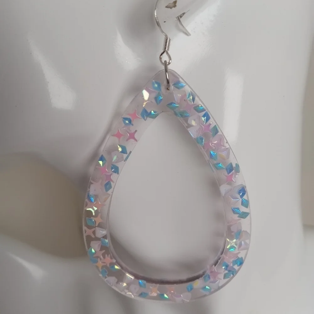Iridescent Teardrop Earrings